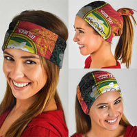 PNG Morobe Provins Neck Gaiter Papua New Guinea Plumeria Melanesian Pattern LT14