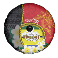 Personalised PNG Morobe Provins Spare Tire Cover Papua New Guinea Plumeria Melanesian Pattern LT14 - Polynesian Pride