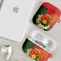 Personalised PNG Isten Hailans Provins AirPods Case Papua New Guinea Plumeria Melanesian Pattern LT14 - Polynesian Pride