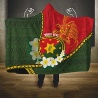 Personalised PNG Isten Hailans Provins Hooded Blanket Papua New Guinea Plumeria Melanesian Pattern LT14 - Polynesian Pride