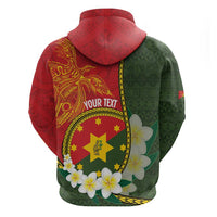 Personalised PNG Isten Hailans Provins Hoodie Papua New Guinea Plumeria Melanesian Pattern LT14 - Polynesian Pride