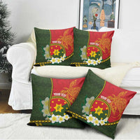 Personalised PNG Isten Hailans Provins Pillow Cover Papua New Guinea Plumeria Melanesian Pattern LT14 - Polynesian Pride