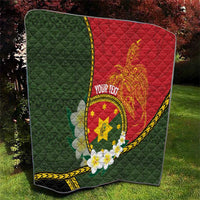 Personalised PNG Isten Hailans Provins Quilt Papua New Guinea Plumeria Melanesian Pattern LT14 - Polynesian Pride