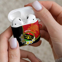 Personalised PNG Sauten Hailans AirPods Case Papua New Guinea Plumeria Melanesian Pattern LT14 - Polynesian Pride