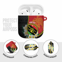 Personalised PNG Sauten Hailans AirPods Case Papua New Guinea Plumeria Melanesian Pattern LT14 - Polynesian Pride