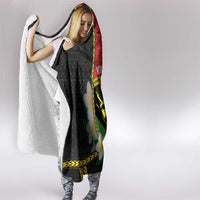 Personalised PNG Sauten Hailans Hooded Blanket Papua New Guinea Plumeria Melanesian Pattern LT14 - Polynesian Pride