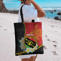 Personalised PNG Sauten Hailans Tote Bag Papua New Guinea Plumeria Melanesian Pattern LT14 - Polynesian Pride