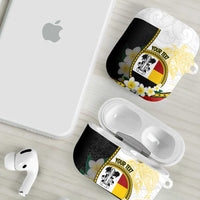 Personalised PNG Madang Provins AirPods Case Papua New Guinea Plumeria Melanesian Pattern LT14 - Polynesian Pride