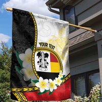 Personalised PNG Madang Provins Garden Flag Papua New Guinea Plumeria Melanesian Pattern LT14 - Polynesian Pride