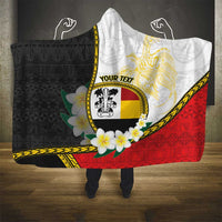 Personalised PNG Madang Provins Hooded Blanket Papua New Guinea Plumeria Melanesian Pattern LT14 - Polynesian Pride