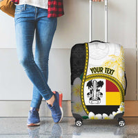 Personalised PNG Madang Provins Luggage Cover Papua New Guinea Plumeria Melanesian Pattern LT14 - Polynesian Pride