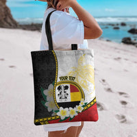 Personalised PNG Madang Provins Tote Bag Papua New Guinea Plumeria Melanesian Pattern LT14 - Polynesian Pride