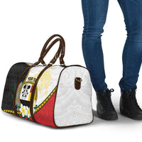 Personalised PNG Madang Provins Travel Bag Papua New Guinea Plumeria Melanesian Pattern LT14 - Polynesian Pride