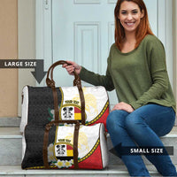 Personalised PNG Madang Provins Travel Bag Papua New Guinea Plumeria Melanesian Pattern LT14 - Polynesian Pride