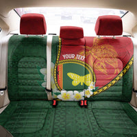 Personalised PNG Oro Provins Back Car Seat Cover Papua New Guinea Plumeria Melanesian Pattern LT14 - Polynesian Pride