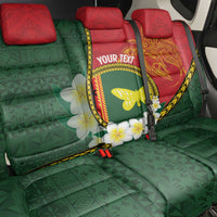 Personalised PNG Oro Provins Back Car Seat Cover Papua New Guinea Plumeria Melanesian Pattern LT14 - Polynesian Pride