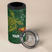Personalised PNG Oro Provins 4 in 1 Can Cooler Tumbler Papua New Guinea Plumeria Melanesian Pattern LT14 - Polynesian Pride