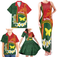 Personalised PNG Oro Provins Family Matching Tank Maxi Dress and Hawaiian Shirt Papua New Guinea Plumeria Melanesian Pattern LT14 - Polynesian Pride