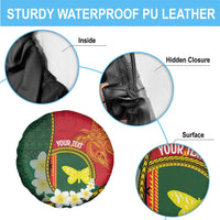 Personalised PNG Oro Provins Spare Tire Cover Papua New Guinea Plumeria Melanesian Pattern LT14 - Polynesian Pride
