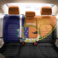 Personalised PNG Niu Ailan Back Car Seat Cover Papua New Guinea Plumeria Melanesian Pattern LT14 - Polynesian Pride