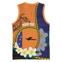 Personalised PNG Niu Ailan Basketball Jersey Papua New Guinea Plumeria Melanesian Pattern LT14 - Polynesian Pride