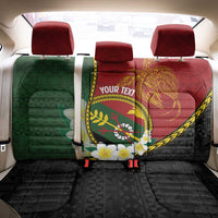 Personalised PNG Simbu Provins Back Car Seat Cover Papua New Guinea Plumeria Melanesian Pattern LT14 - Polynesian Pride