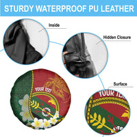 Personalised PNG Simbu Provins Spare Tire Cover Papua New Guinea Plumeria Melanesian Pattern LT14 - Polynesian Pride