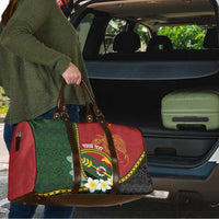 Personalised PNG Simbu Provins Travel Bag Papua New Guinea Plumeria Melanesian Pattern LT14 - Polynesian Pride