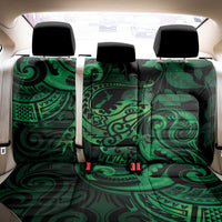 New Zealand Tuatara Back Car Seat Cover Aotearoa Maori Clematis Flowers - Green LT14 - Polynesian Pride
