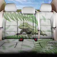Green New Zealand Tuatara Back Car Seat Cover Aotearoa Sphenodon Punctatus Silver Fern LT14 One Size Green - Polynesian Pride
