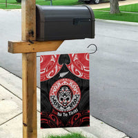 Aotearoa Toitu Te Tiriti Garden Flag Haka Tiki Honour The Treaty LT14 - Polynesian Pride