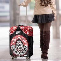 Aotearoa Toitu Te Tiriti Luggage Cover Haka Tiki Honour The Treaty LT14 - Polynesian Pride