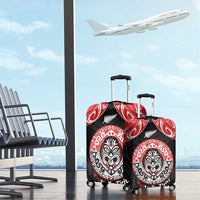 Aotearoa Toitu Te Tiriti Luggage Cover Haka Tiki Honour The Treaty LT14 - Polynesian Pride