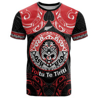 Aotearoa Toitu Te Tiriti T Shirt Haka Tiki Honour The Treaty LT14 Black - Polynesian Pride