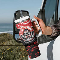 Aotearoa Toitu Te Tiriti Tumbler With Handle Haka Tiki Honour The Treaty LT14 - Polynesian Pride