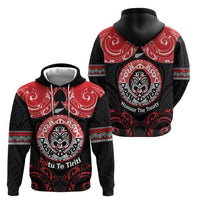 Aotearoa Toitu Te Tiriti Zip Hoodie Haka Tiki Honour The Treaty LT14 - Polynesian Pride
