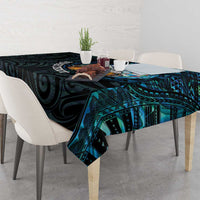 Personalized New Zealand Darts Beer Tablecloth Paua Shell Aotearoa Maori Tattoo - Polynesian Pride