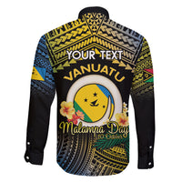 Personalised Malampa Day Family Matching Long Sleeve Bodycon Dress and Hawaiian Shirt Vanuatu Provinces Polynesian Pattern LT14 - Polynesian Pride