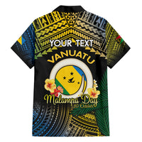 Personalised Malampa Day Family Matching Off Shoulder Maxi Dress and Hawaiian Shirt Vanuatu Provinces Polynesian Pattern LT14 - Polynesian Pride