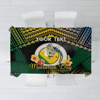 Personalised Malampa Day Tablecloth Vanuatu Provinces Polynesian Pattern