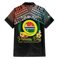 Personalised Penama Day Family Matching Off The Shoulder Long Sleeve Dress and Hawaiian Shirt Vanuatu Provinces Polynesian Pattern LT14 - Polynesian Pride