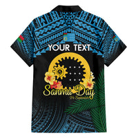 Personalised Sanma Day Family Matching Off The Shoulder Long Sleeve Dress and Hawaiian Shirt Vanuatu Provinces Polynesian Pattern LT14 - Polynesian Pride