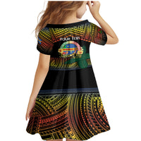 Personalised Tafea Day Family Matching Mermaid Dress and Hawaiian Shirt Vanuatu Provinces Polynesian Pattern LT14 - Polynesian Pride
