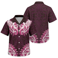 New Zealand Ta Moko Family Matching Mermaid Dress and Hawaiian Shirt Aotearoa Maori Chest Tattoo Pink
