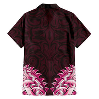 New Zealand Ta Moko Hawaiian Shirt Aotearoa Maori Chest Tattoo Pink