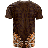 New Zealand Ta Moko T Shirt Aotearoa Maori Chest Tattoo Orange
