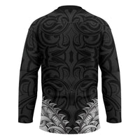 New Zealand Ta Moko Hockey Jersey Aotearoa Maori Chest Tattoo Black