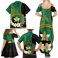Personalised PNG Enga Provins Family Matching Summer Maxi Dress and Hawaiian Shirt Papua New Guinea Plumeria Melanesian Pattern LT14 - Polynesian Pride