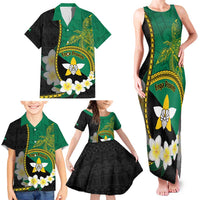 Personalised PNG Enga Provins Family Matching Tank Maxi Dress and Hawaiian Shirt Papua New Guinea Plumeria Melanesian Pattern LT14 - Polynesian Pride