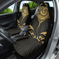 Gold Black New Zealand Manta Ray Car Seat Cover Aotearoa Maori Haehae - Polynesian Pride